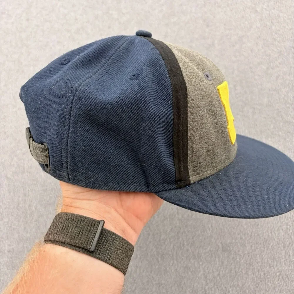 Jordan Michigan Wolverines Adjustable Hat Navy Gray Jumpman NCAA Cap OSFM